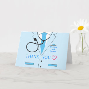 Gracias Médicas de tarjetas Enfermeras y trabajado
