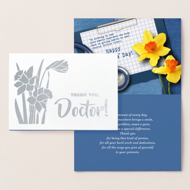 Gracias, Médico. Tarjetas de lujo para Relieves me (Demostración)