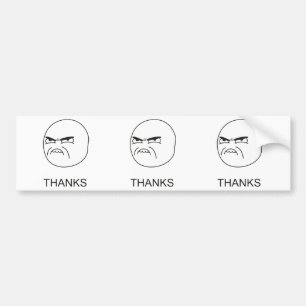 Gracias Meme - pegatina para el parachoques