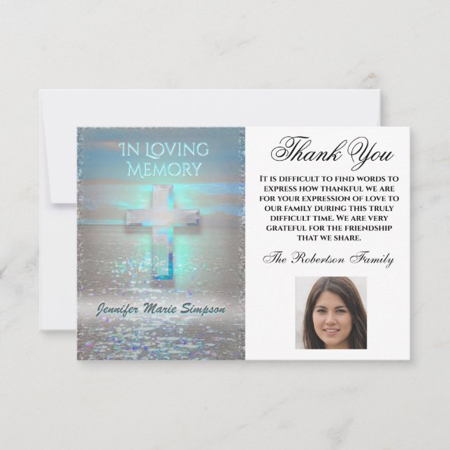 Gracias, Memorial Photo Keepsake (Anverso)