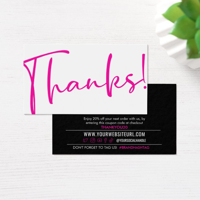 ¡Gracias! Moderno y relajado descuento del cliente (Escritorio)