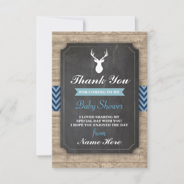 Gracias muchacho azul de las tarjetas del macho de (Anverso)