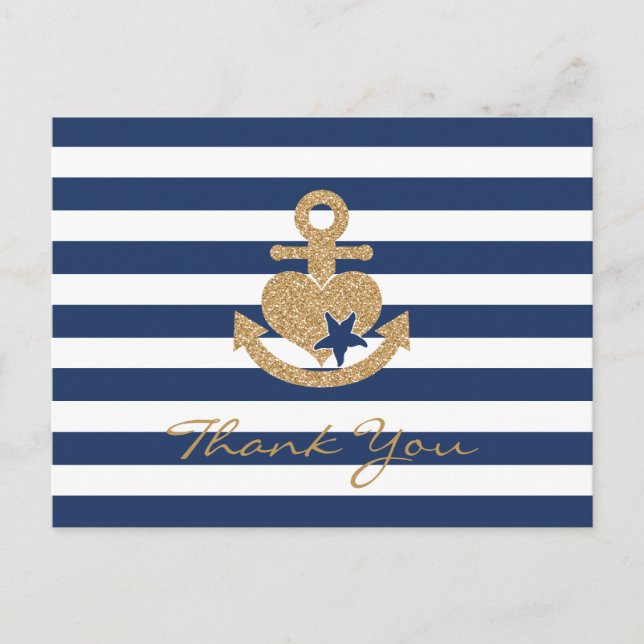 Gracias náuticos a Postal Navy y Oro (Anverso)