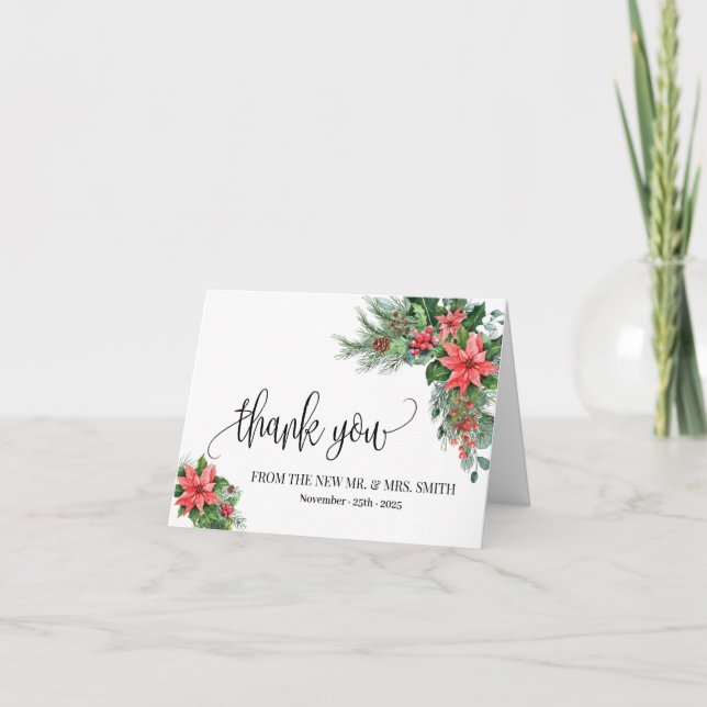 Gracias Navidades ducha tarjeta plegada (Anverso)