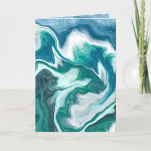 Gracias Nota Arte Fluido De Mármol Azul