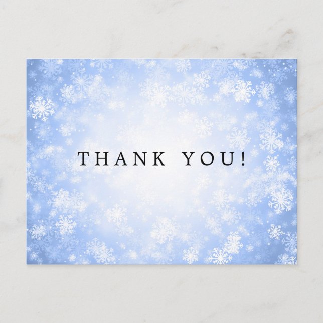 Gracias Nota Blue Winter Wonderland (Anverso)