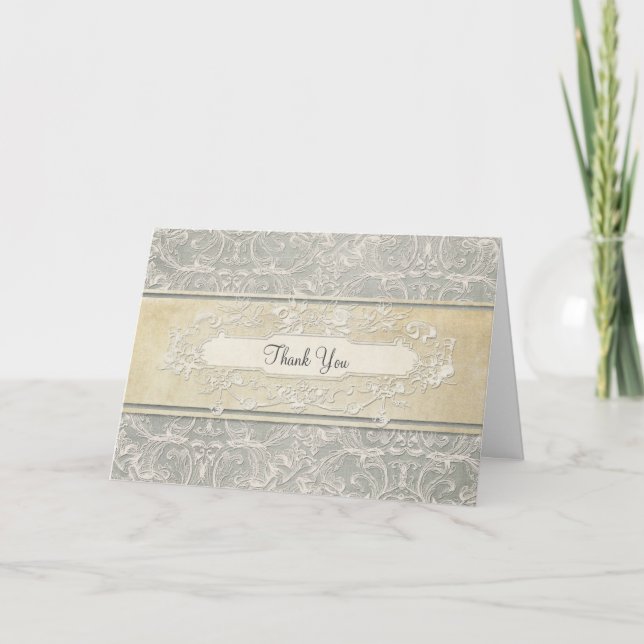 Gracias Notas Vintage French Regency Lace (Anverso)