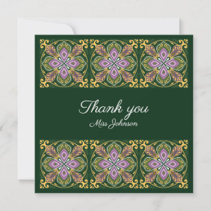 Gracias Olive y lavanda Azulejos 