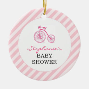 Gracias Ornamento De Favor De Baby Shower Rosado