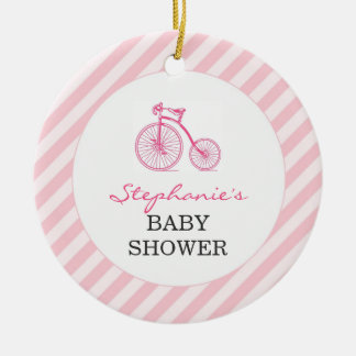 Gracias Ornamento De Favor De Baby Shower Rosado
