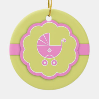 Gracias Ornamento De Favor De Baby Shower Rosado