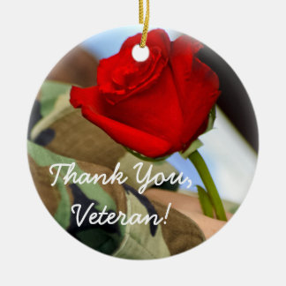 Gracias ornamento del veterano