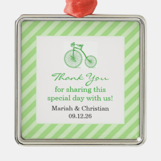 Gracias Ornamento Verde Neutral de Baby Shower Fav