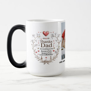 Gracias papá - Feather & Coffee Ring   Taza mágica