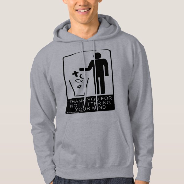 Gracias para no dejar en desorden la sudadera con (Anverso)