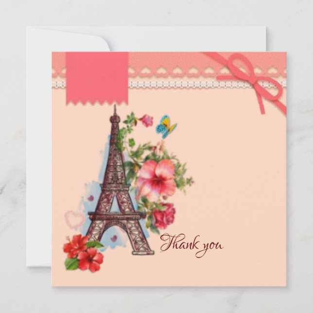 Gracias París vintage (Anverso)