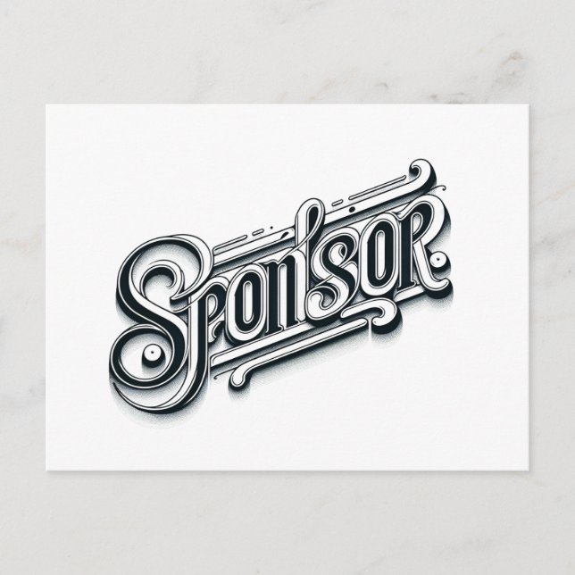 Gracias Patrocinador NA postal de 12 pasos (Anverso)