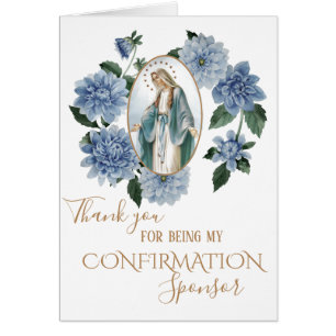 Gracias Patrocinadora De Confirmación Virgin Mary