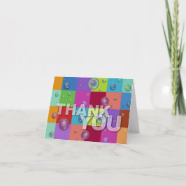 Gracias Patrón de color 3D de tarjeta