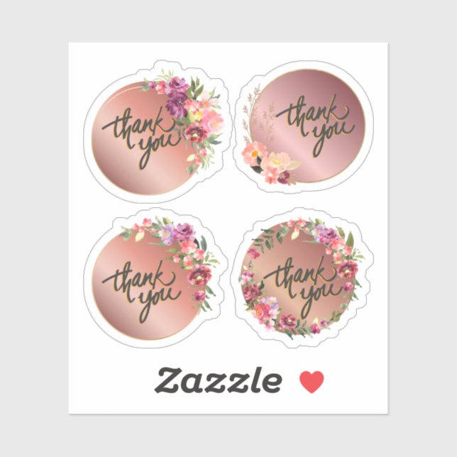 Gracias Pegatina (Hoja)