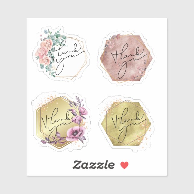 Gracias Pegatina (Hoja)