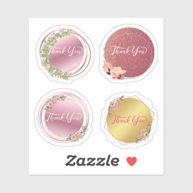 Gracias Pegatina (Hoja)