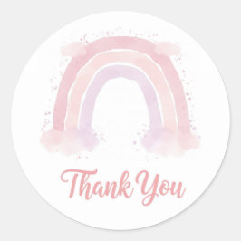 Gracias pegatina arco iris