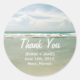 Gracias Pegatina // Boda de destino