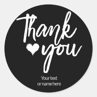 Gracias pegatina caligráfico