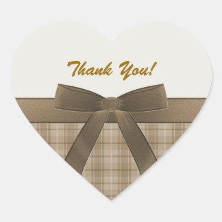 Gracias Pegatina con forma de corazón