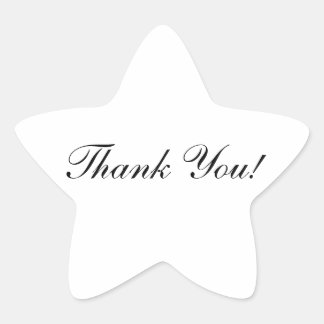 Gracias Pegatina con forma de estrella