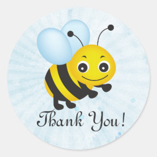 Gracias pegatina de abejas