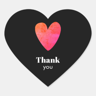 Gracias, Pegatina de corazón