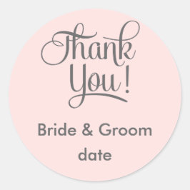 Gracias, pegatina de la boda