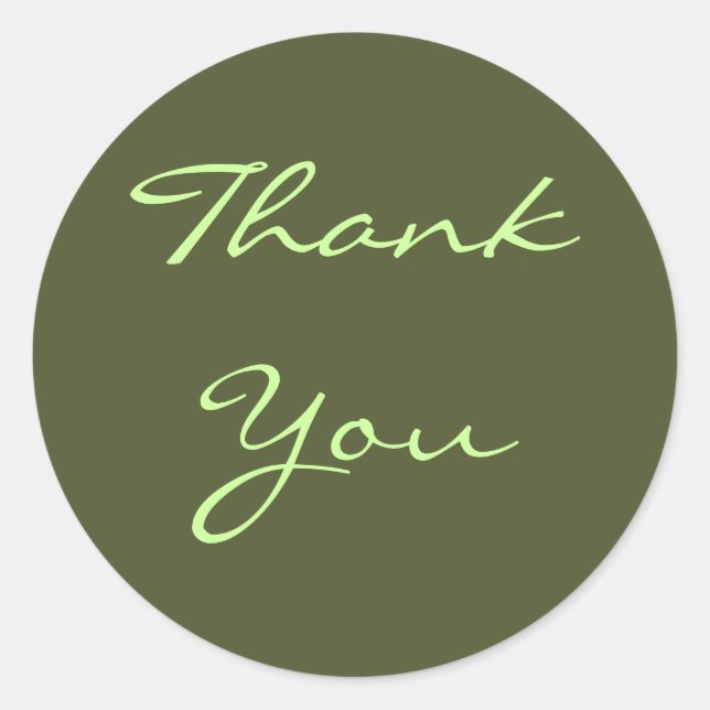 Gracias Pegatina de Olive (Anverso)