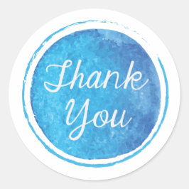 Gracias Pegatina de Ronda Azul