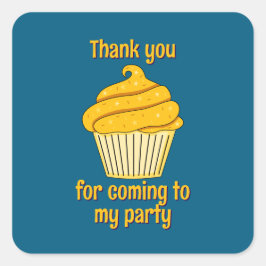 Gracias pegatina por las bolsas de Fiesta