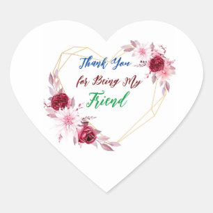 Gracias Pegatina por su amigo