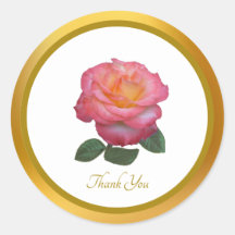 Gracias Pegatina Rosa Rosa Rosa