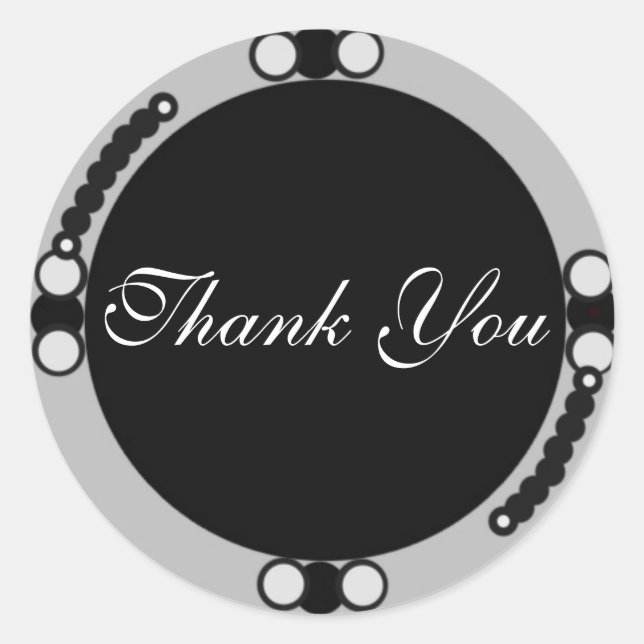 Gracias Pegatina / Sello para sobres (Anverso)