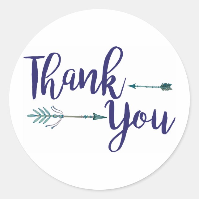 Gracias Pegatina Tribal (Anverso)