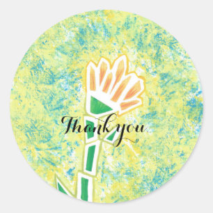 Gracias Pegatinas Abstract Floral