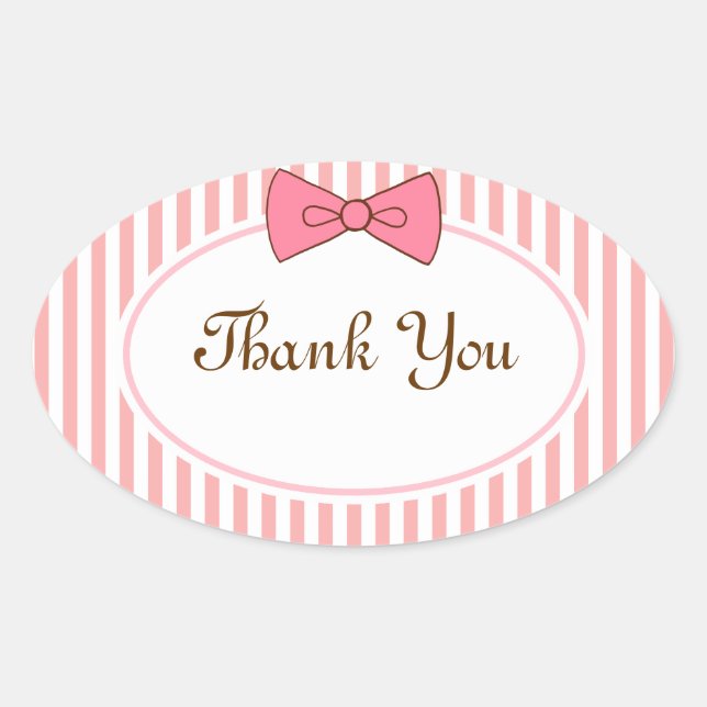 Gracias Pegatinas Bow (Anverso)