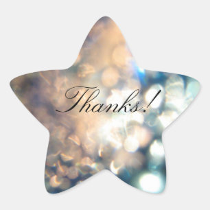 Gracias - pegatinas de la estrella
