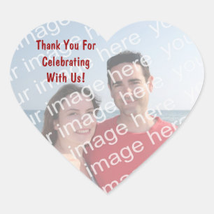 Gracias! Pegatinas de Photo Heart