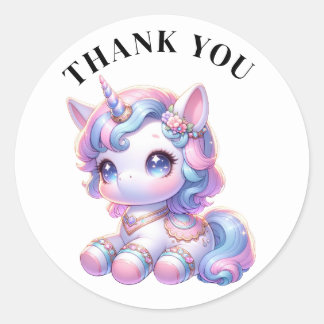 Gracias Pegatinas de Unicorn