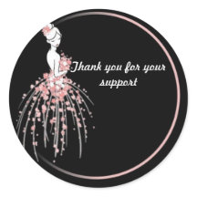 Gracias Pegatinas - Diseño de Vestidos Florales Ro