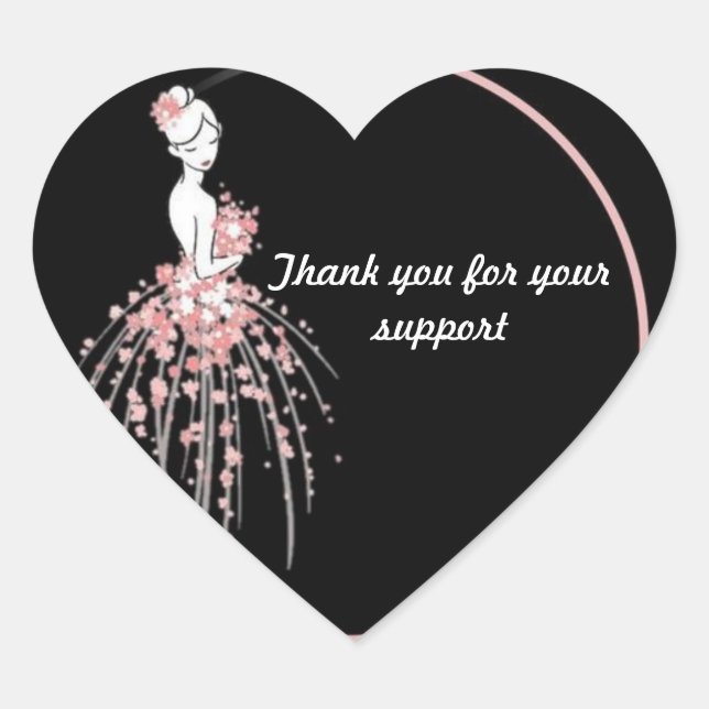 Gracias Pegatinas - Diseño de Vestidos Florales Ro (Anverso)