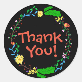 Gracias Pegatinas - Funky Floral