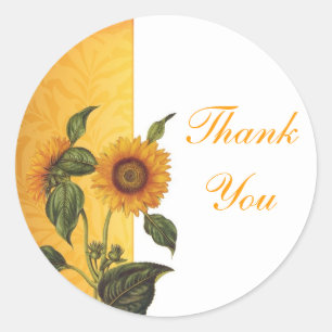gracias pegatinas girasoles
